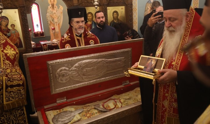 Негово Светейшество Софийският митрополит и български патриарх Неофит посрещна мощите на
