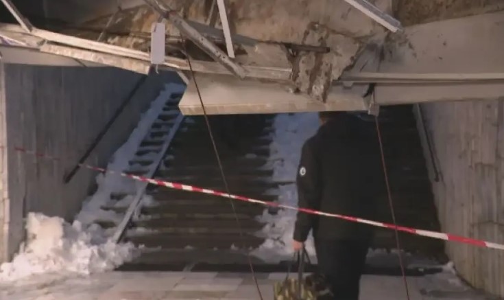 Таванът на ключов столичен подлез е на път да се