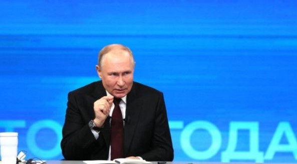 Руският президент Владимир Путин който направи мобилизацията безсрочна трябва да