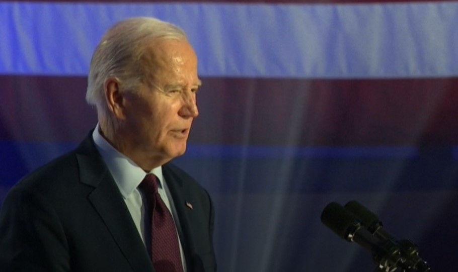 Видеоклип с изказване на американския президент Джо Байдън в което