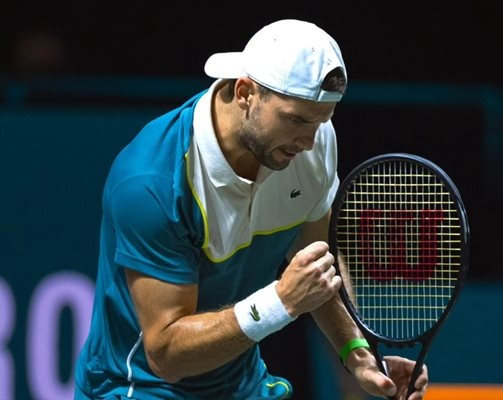 Григор Димитров вече е на 1 4 финал на турнира в Ротердам