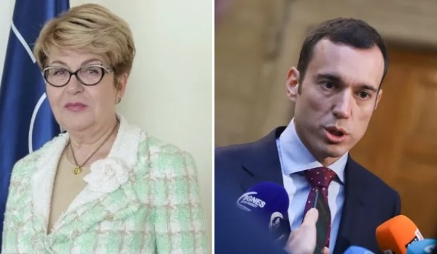 Посланикът на Руската федерация в България Елеонора Митрофанова и граждани