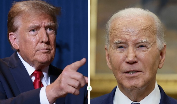 Президентът Джо Байдън и предшественикът му на поста Доналд Тръмп