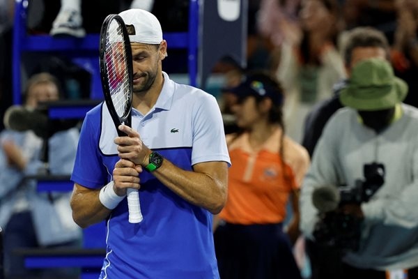 Най-добрият български тенисист Григор Димитров загуби финала на турнира на