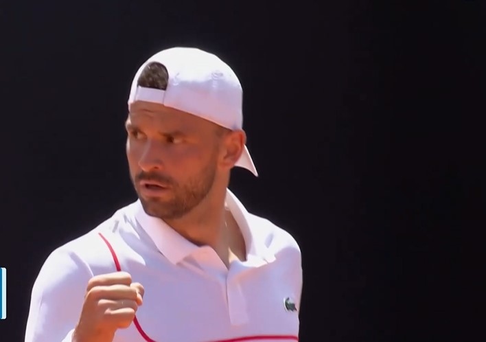 Григор Димитров победи Йошихито Нишиока със 7 5 6 4 в мач