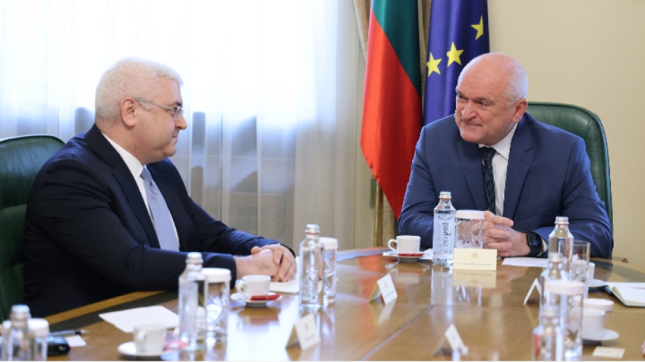 Служебният премиер Димитър Главчев и посланикът на Турция Н Пр Мехмет