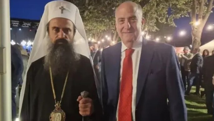 Новоизбраният български патриарх Даниил присъства на прием в посолството на