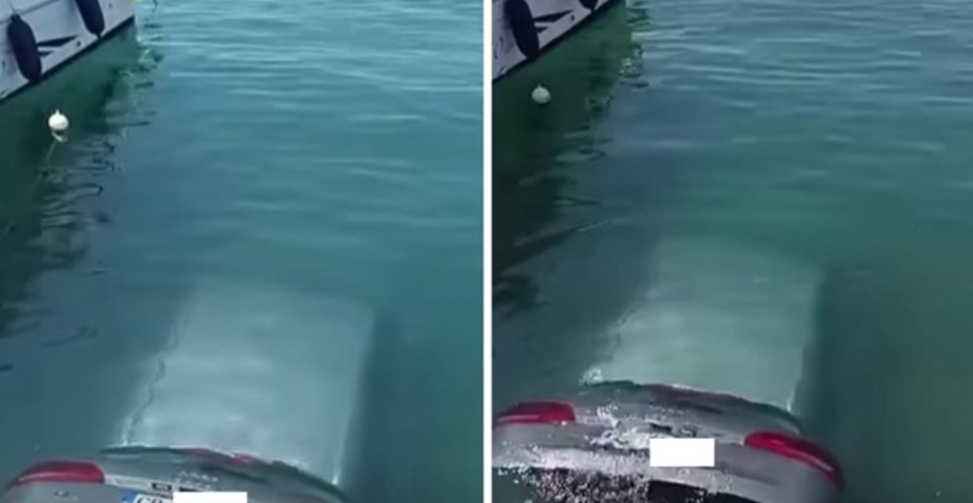 Софийска кола потъна в пристанището на гръцкото село Лефтера разположено