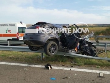 Катастрофа затвори автомагистрала Тракия в двете посоки Инцидентът е станал