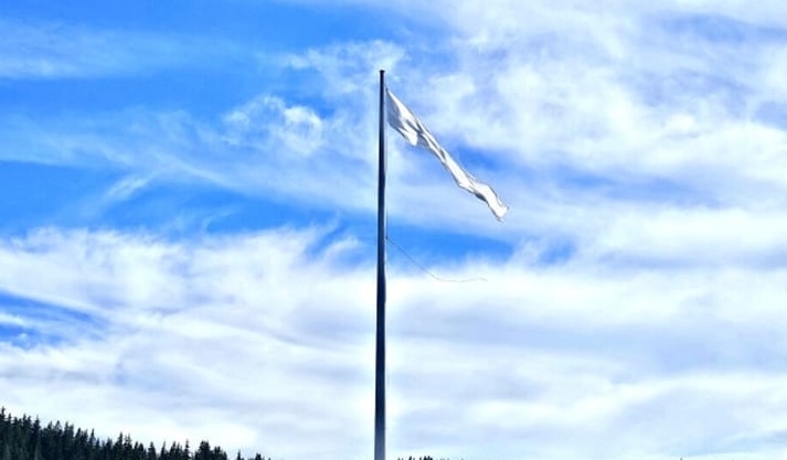 Потребители в социалните мрежи сигнализираха че от флага  който се вее