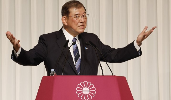 Новият министър председател на Япония Шигеру Ишиба чието утвърждаване от парламента