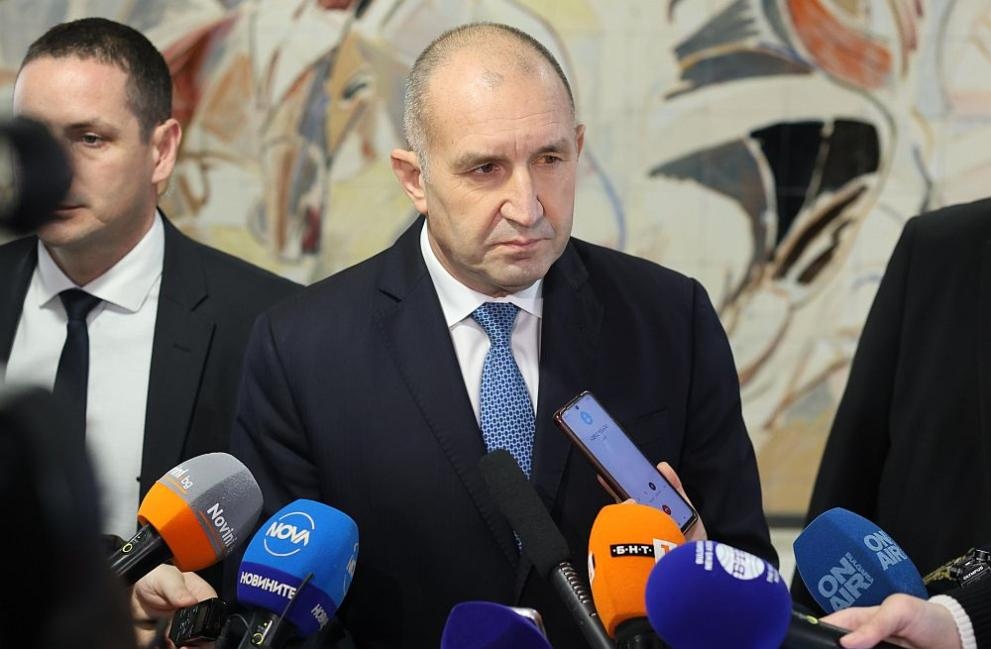 Президентът Румен Радев заяви че е категорично против България да
