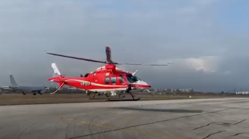 Вторият хеликоптер за оказване на спешна медицинска помощ по въздуха