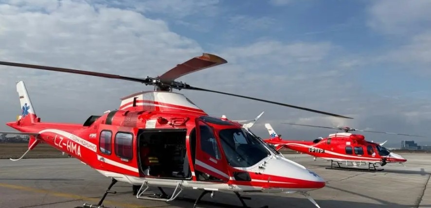 Третият български хеликоптер за оказване на спешна медицинска помощ по
