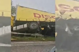 Отново тир се е обърнал на пътя Луковит Плевен Николай