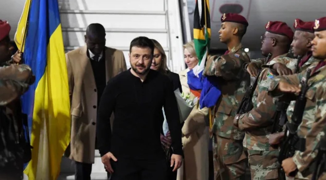 Украинският президент Володимир Зеленски пристигна в Република Южна Африка РЮА