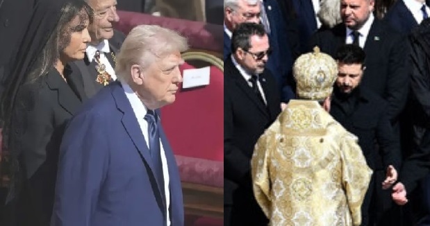 Украинският президент Володимир Зеленски пристигна в Рим за погребението на