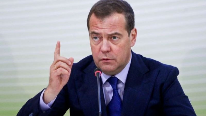 Заместник председателят на Съвета за сигурност на Русия Дмитрий Медведев изнесе