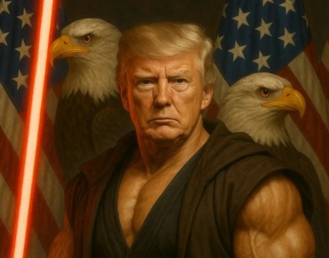 В неделя Белия дом публикува снимка на президента Доналд Тръмп