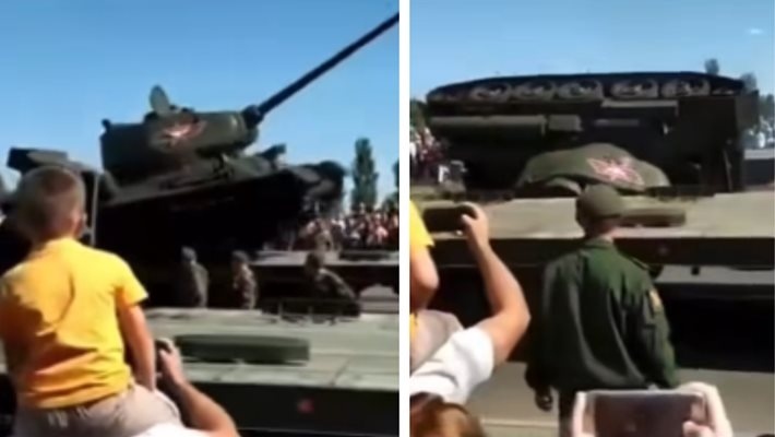 Военният парад в Москва по случай 9 май Деня на