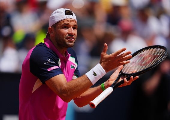 Звездата ни в тениса от световна класа Григор Димитров падна с една