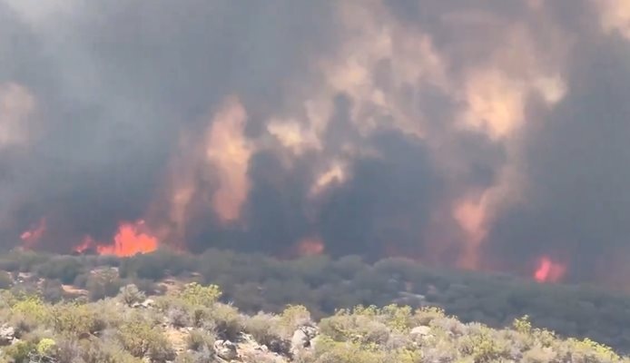 Над 800 сгради са застрашени от пожар в Централна Калифорния