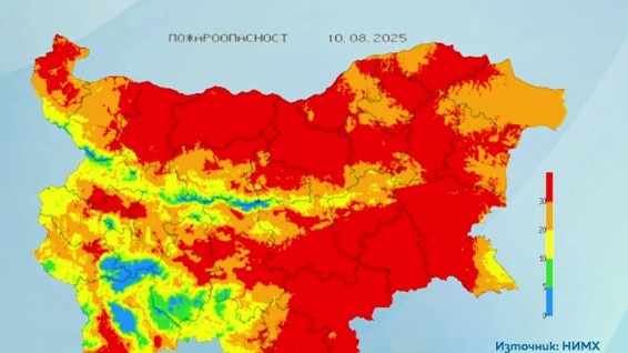 Увеличава се опасността от разпалване на пожари в следващите дни