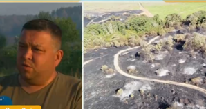 Гасенето на големия пожар край Сунгурларе продължава и днес огънят