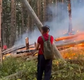 Пожарът в Национален парк Рила  се разраства  Около 70 декара иглолистна гора