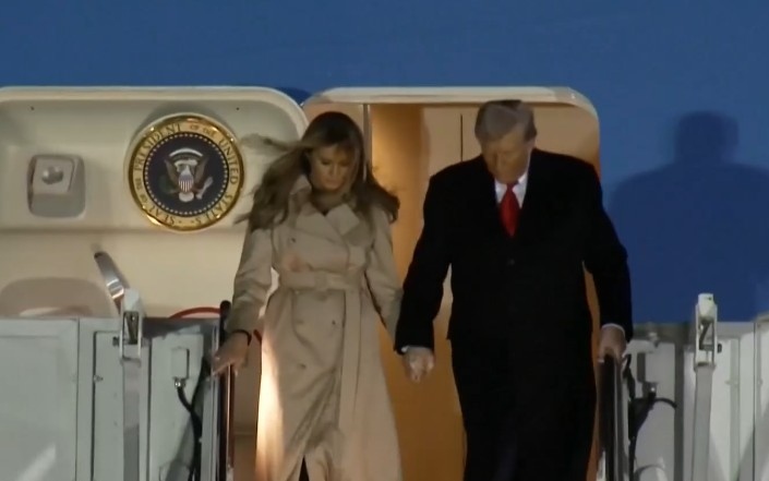 Президентът на Съединените щати Доналд Тръмп пристигна на посещение във