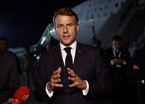 Френският президент Еманюел Макрон предупреди за продължаващата заплаха от палестинската