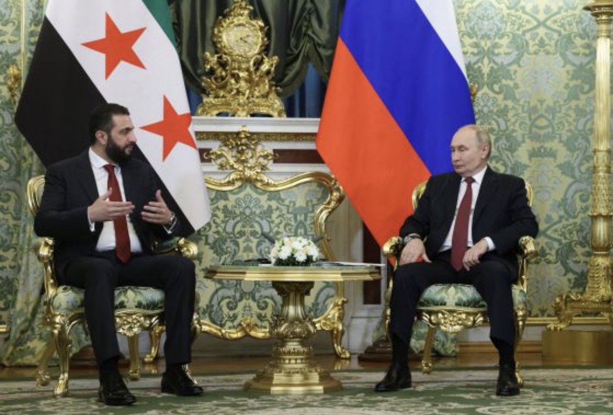 Сирийският президент Ахмед ал Шараа който вчера бе на първото си