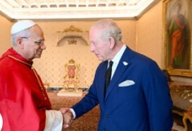 Британският крал Чарлз III  и папа Лъв IV се помолиха