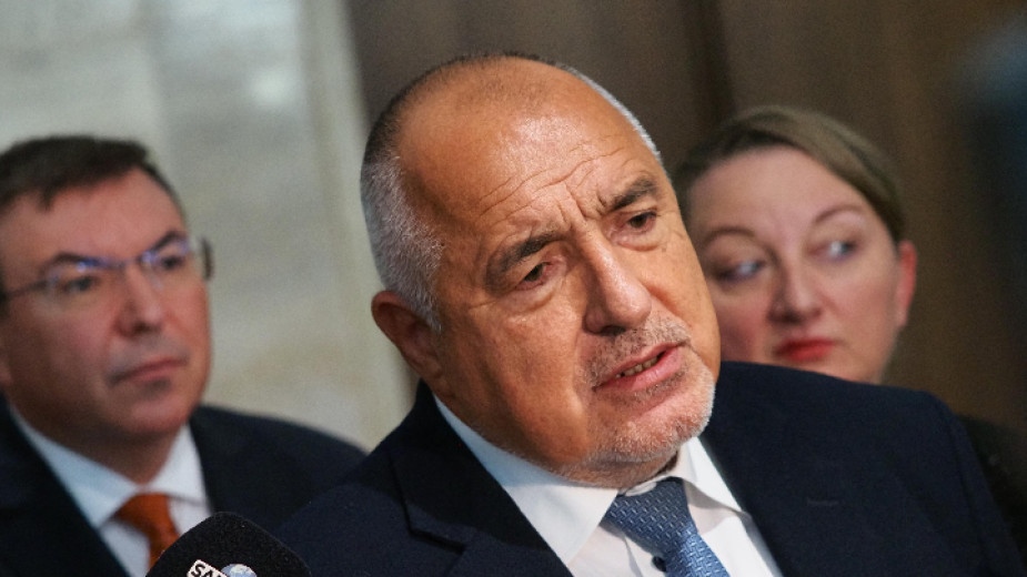 Лидерът на ГЕРБ Бойко Борисов и съпредседателят на ДБ Божидар