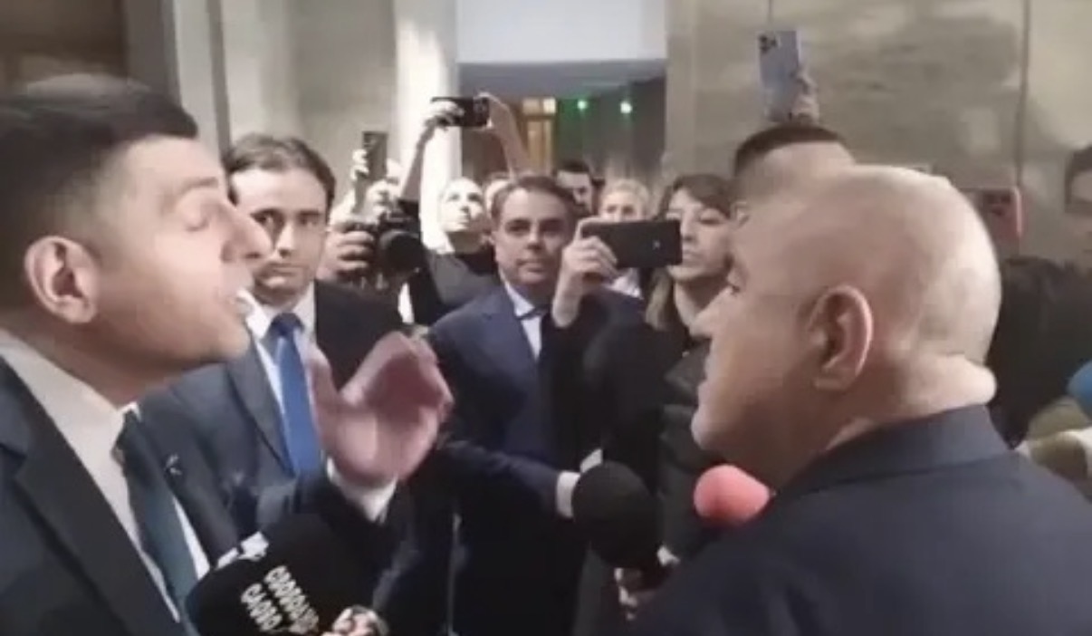 Председателят на ГЕРБ Бойко Борисов и председателят на Продължаваме Промяната