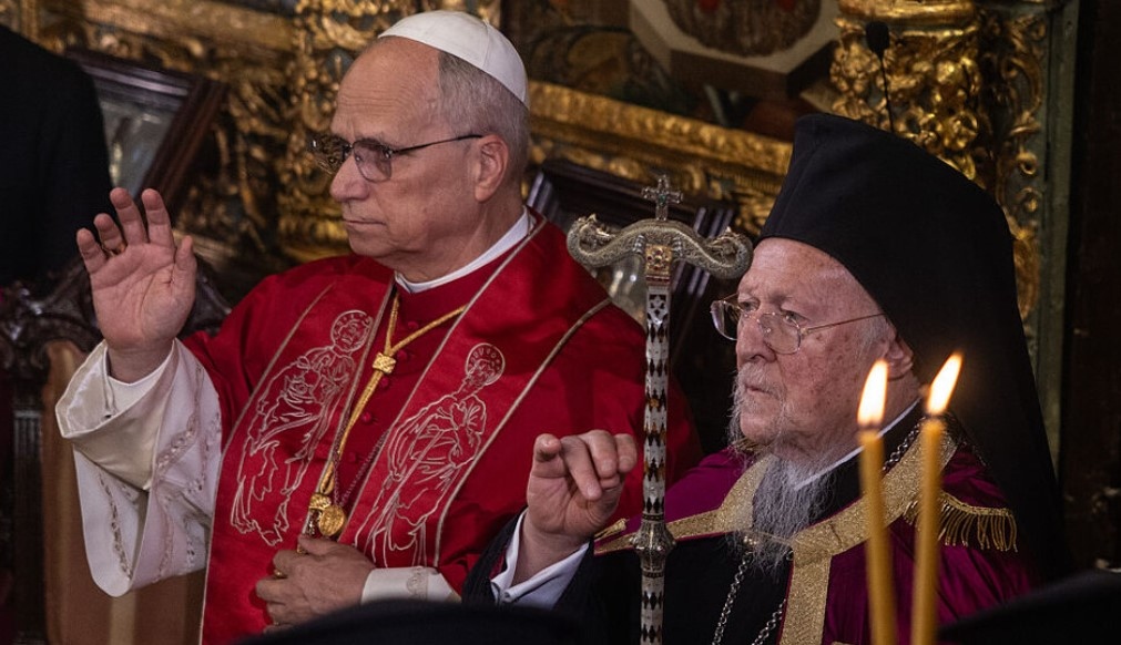 Папа Лъв XIV и Вселенският патриарх Вартоломей I днес подписаха