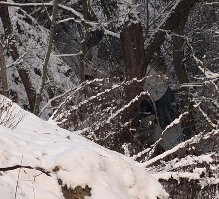 Полицейски автомобил е паднал в урва към реката в Ягодинското