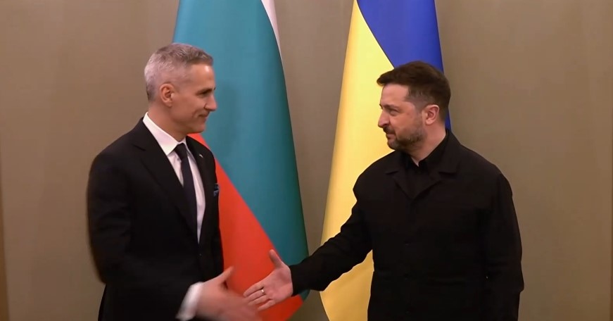 Служебният премиер Андрей Гюров и украинският президент Володимир Зеленски подписаха