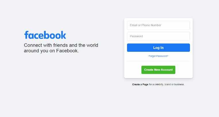 Facebook на компанията Meta в настолната си версия се срина